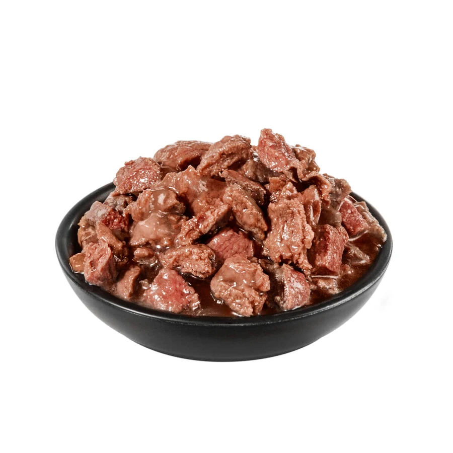 PRIMA CAT Classic, Rundvlees, graanvrije natte kattenvoeding in zakjes (in saus), doos, 85 g x 28 zakjes