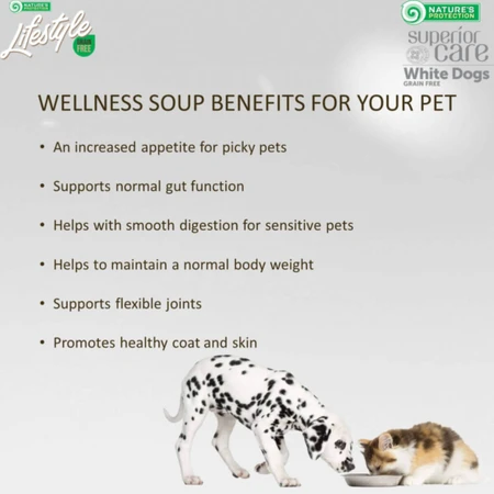 NATURES PROTECTION Lifestyle Sensitive Digestion Suppe, Thunfisch, Nassfutter für Katzen mit einer einzigen Proteinquelle, Verdauungssystem, (Topping), 140 g