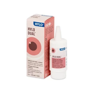 URSAPHARM Hylo Dual bevochtigende oogdruppels — Ideaal bij droge ogen, jeuk en een branderig gevoel, 10 ml (300 druppels)