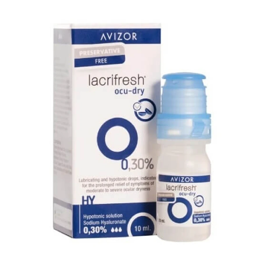 AVIZOR Lacrifresh Ocu-Dry 0.30% Eye Drops, 10 ml