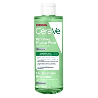 CERAVE Hydrating Micellar Water Cleansing & Makeup Remover with 24-Hour Hydration & Hyaluronic Acid, 400ml