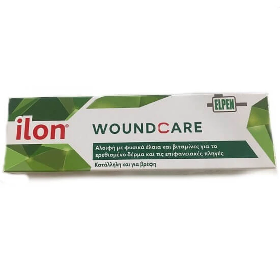 ELPEN Ilon Pomada para el cuidado de heridas: pomada cicatrizante para heridas e irritaciones, 50 ml