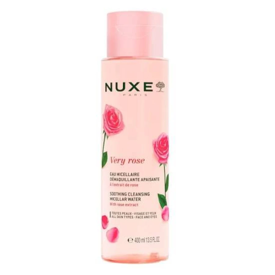 NUXE Very Rose Beruhigendes Mizellenwasser mit Rosenextrakt, 400 ml