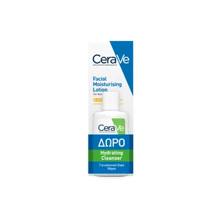 CERAVE Gezichtsvochtinbrengende Lotion SPF 50 Hydraterende gezichtscrème 52 ml & GRATIS hydraterende reiniger 20 ml