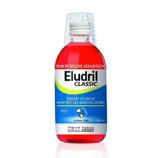 ELUDRIL Classic Oral Solution for Soothing and Antibacterial Protection, 500 ml