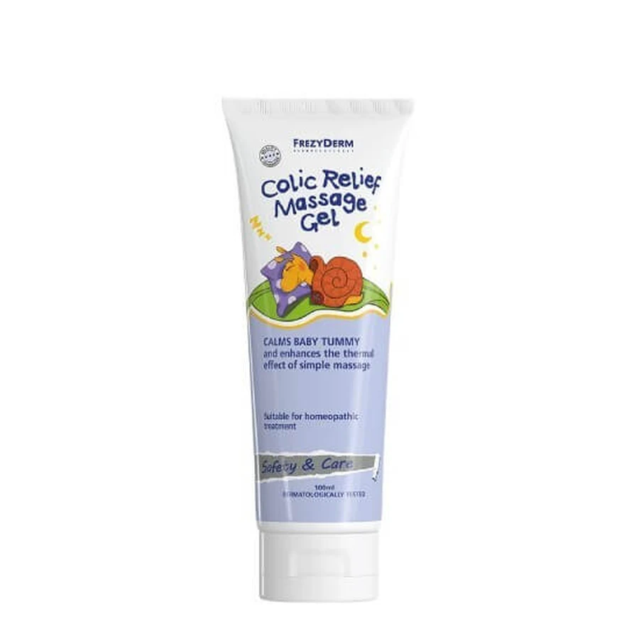 FREZYDERM Baby Coli-Sleep Massage-Gel – Wasserfreies, beruhigendes Gel für den Bauch von Säuglingen, 100 ml