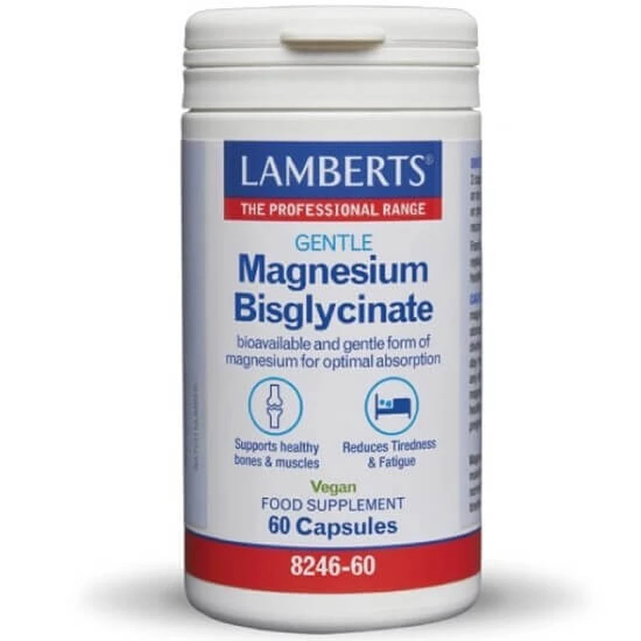 LAMBERTS Gentle Magnesium Bisglycinate, 60 capsules