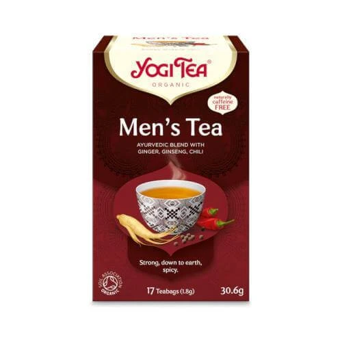 YOGI TEA Men's Tea Organic Energizing Tea for Men, 17 Tea Bags, 30.6g