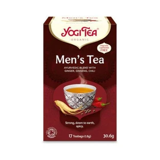 YOGI TEA Men's Tea: té ecológico energizante para hombres, 17 bolsitas, 30,6 g