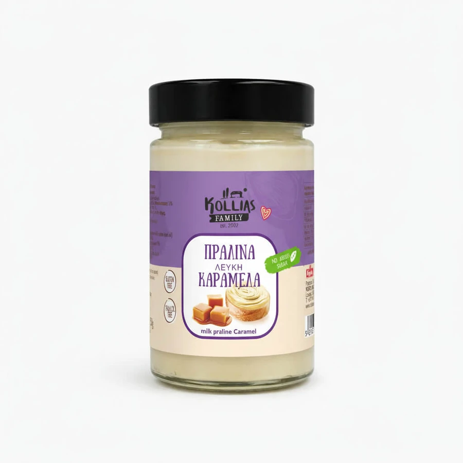 Shell | White Hazelnut Praline - Caramel | 250g