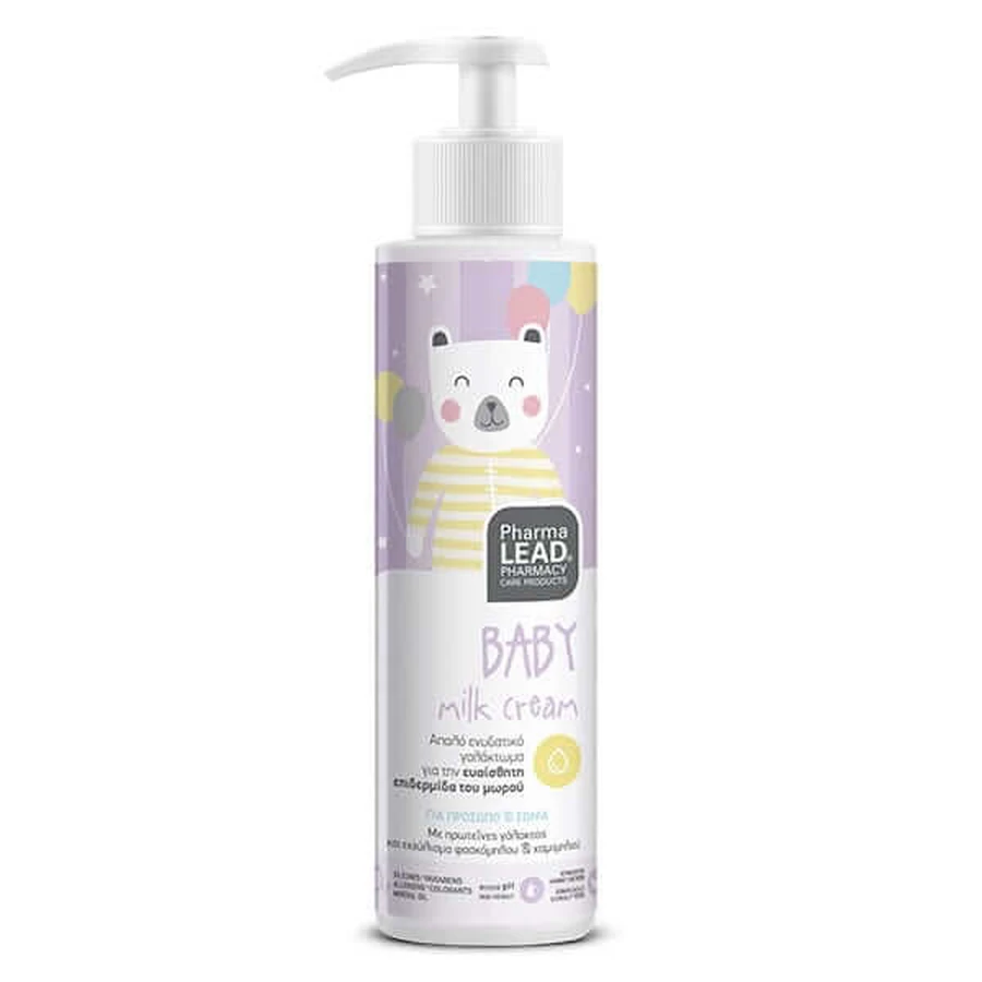 Pharmalead | Baby Milk Cream für Gesicht und Körper | Feuchtigkeitslotion für Gesicht und Körper | 150 ml