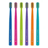 Curaprox | CS 5460 Ortho Ultra Soft | Tandenborstel voor beugels met blauwe en groene glitters | 1 stuk