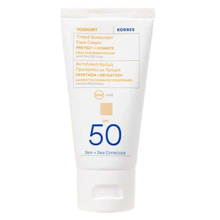 Korres | Crema solar con color para el rostro «Yoghurt» SPF 50 | 50 ml