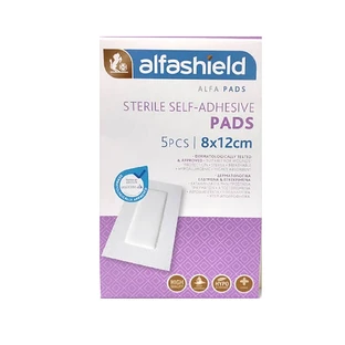 Alfashield | Pansements adhésifs stériles, 8 x 12 cm | 5 pièces