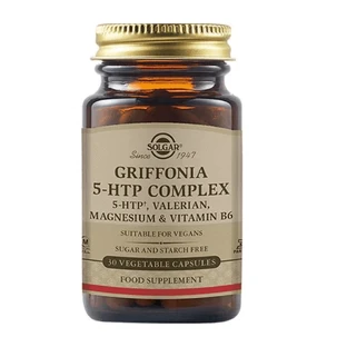 Solgar | 5-HTP Hydroxytryptofaan | Voedingssupplement voor een gezond zenuwstelsel | 90 capsules