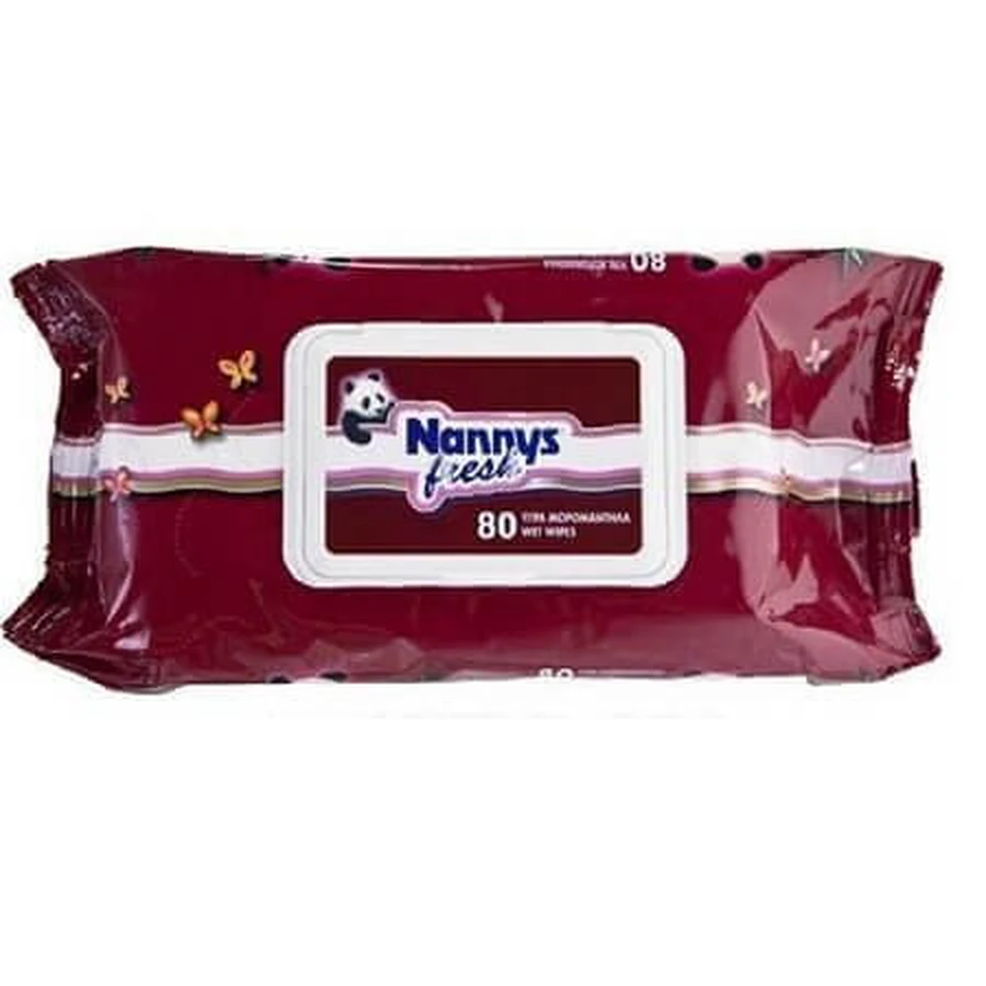 Nannys | Toallitas húmedas Baby's Wish | Toallitas para bebés con tapa | 80 unidades