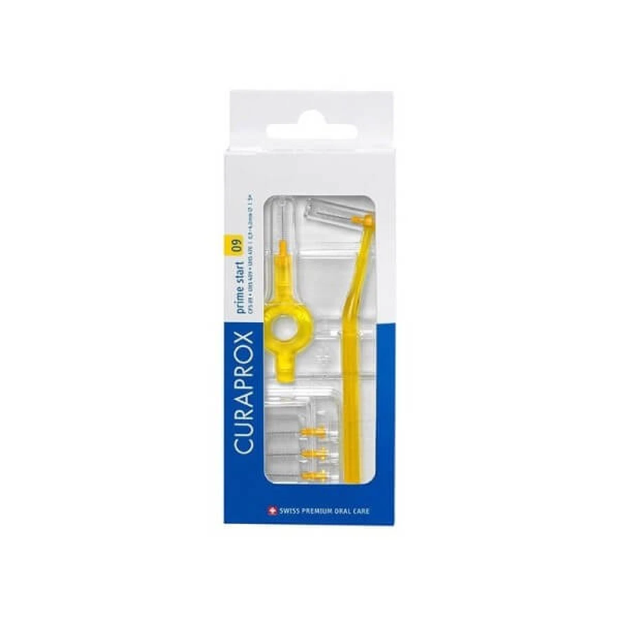 Curaprox | Prime Start 09 | Brossettes interdentaires jaunes | 5 pièces