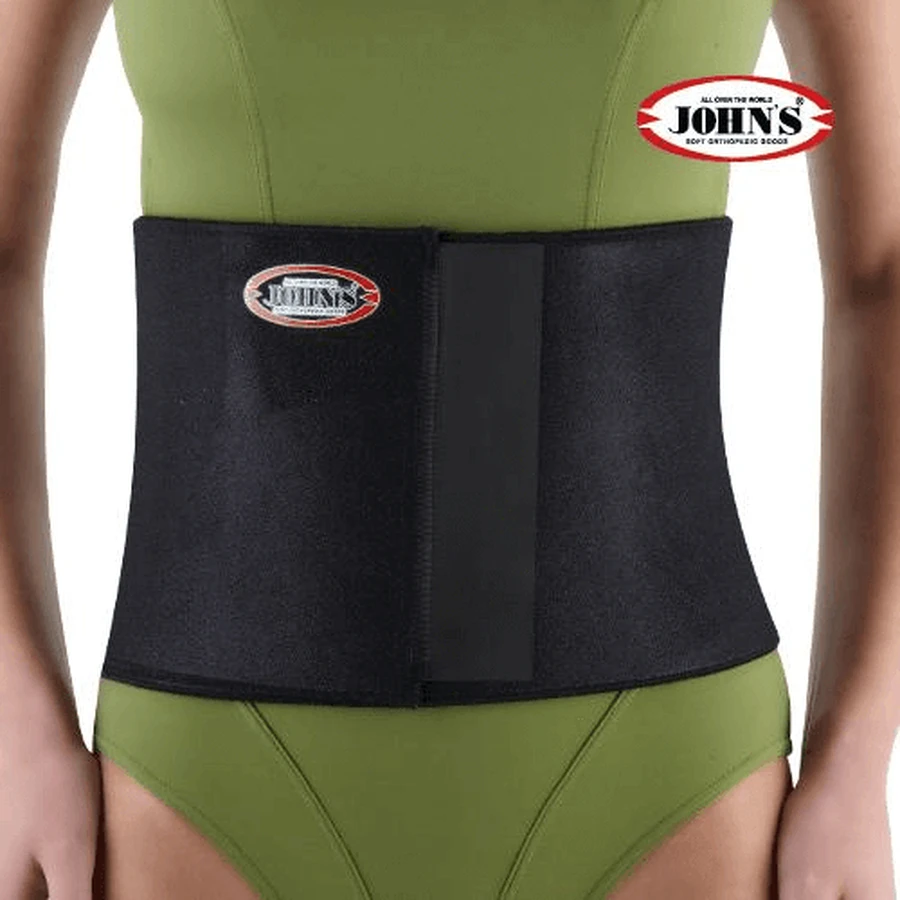 John's | Faja de soporte lumbar envolvente 120210 | Faja ortopédica, negra | 1 unidad