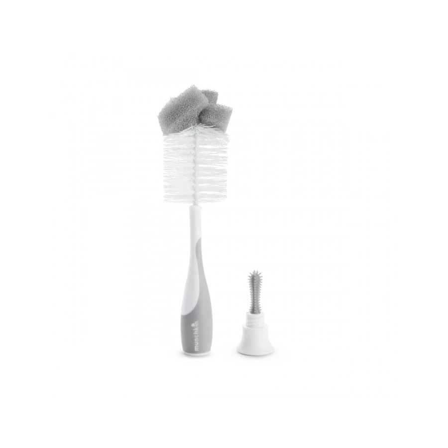Munchkin | Fles- en speenborstel 2-in-1 reinigingsborstel voor flessen en spenen | 1 stuk