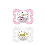 Mam | Air 120S | Orthodontic Silicone Pacifier for 0–6 Months | Green | 2 pcs.