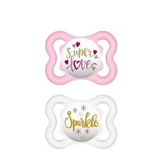 Mam | Air 120S | Sucette orthodontique en silicone pour bébés de 0 à 6 mois | Verte | Lot de 2