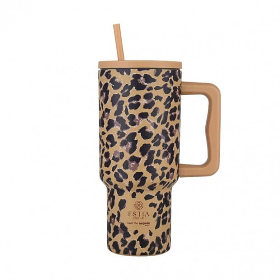  Estia | Strooien drinkbeker XL Spotted Prowl Save The Aegean | 900 ml 