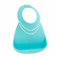 Munchkin | Make My Day siliconen slabbetje voor baby's, Tiffany Blue, vanaf 6 maanden | 1 stuk
