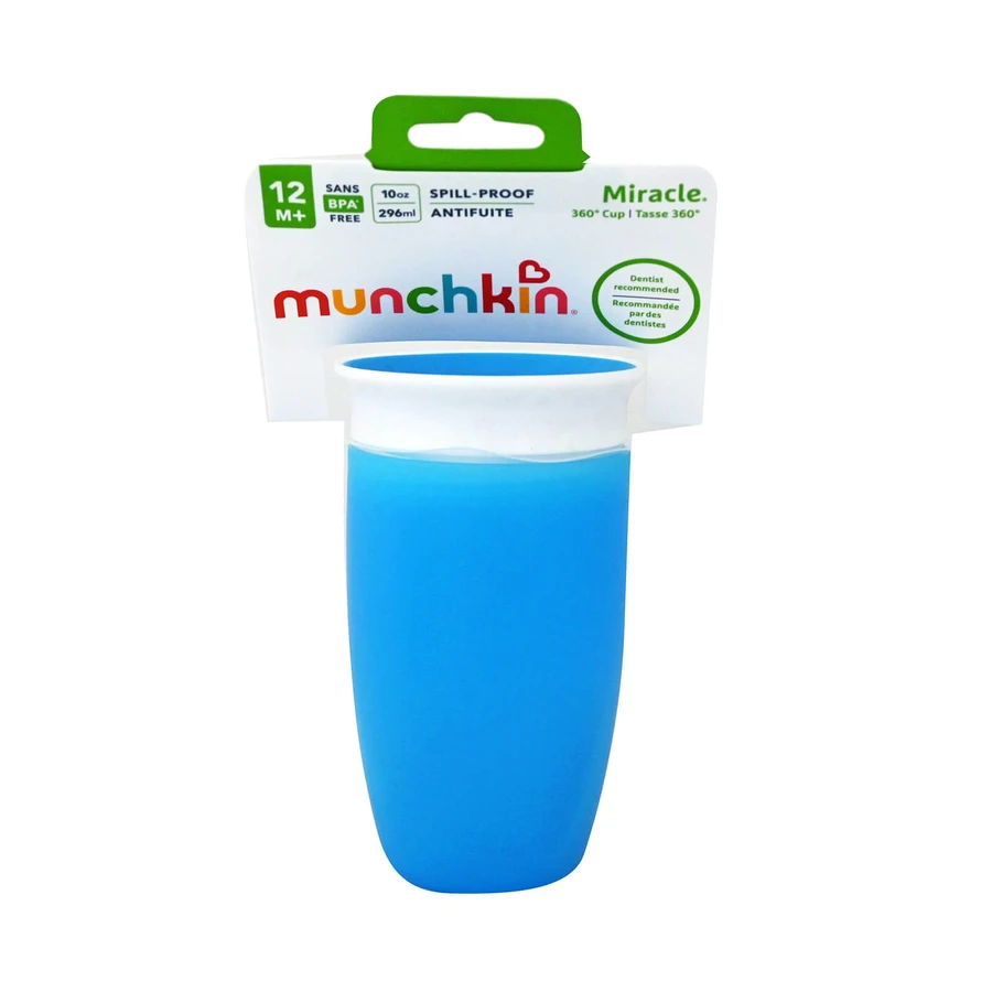 Munchkin | Tasse Miracle 360°, à partir de 12 mois, bleu | 296 ml 