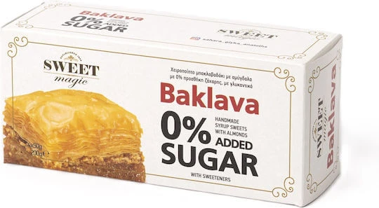 Sweet Magic | Baklava 0% Sugar Sugar-Free Baklava | 4x50g