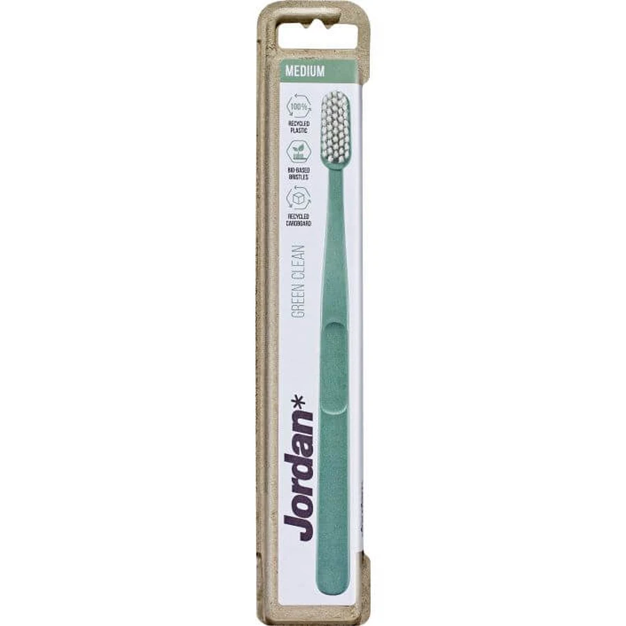 Jordan | Green Clean Medium Toothbrush | 1 pc