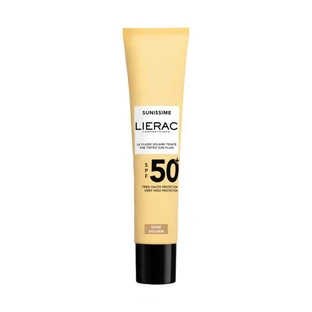 Lierac | Sunissime The Velvety Sun Fluid – Lichte, fluweelzachte getinte zonnebrandcrème voor het gezicht met SPF 50+ | 40 ml