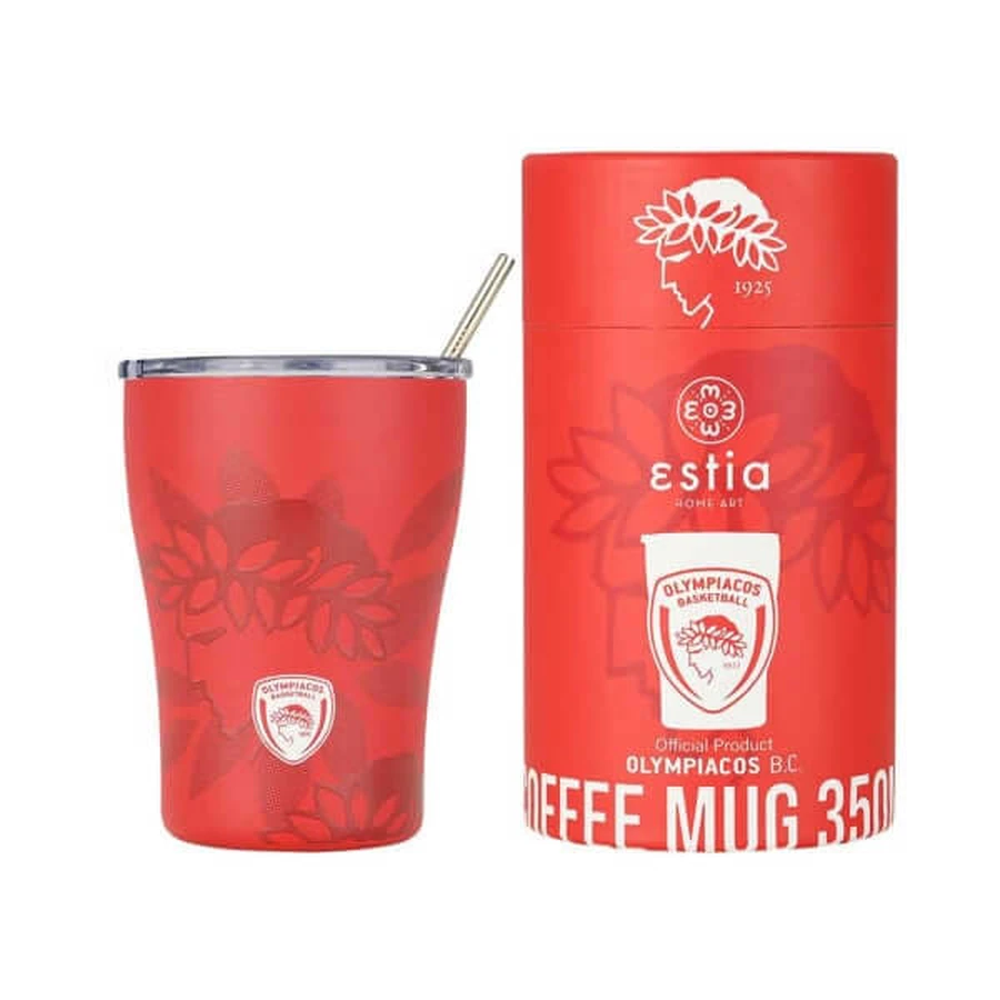 Estia | Taza térmica Edición Olympiacos B.C. | 350 ml