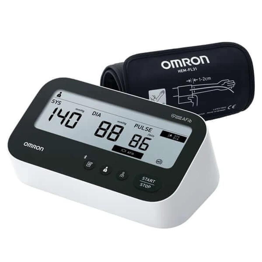 Omron | Tensiómetro inteligente de brazo M4 Connect AFib | 1 unidad