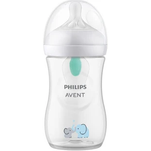  Avent | Natural Response-kunststoffles, 3–6 maanden, doorstromingssnelheid 3, met Airfree-ontluchtingssysteem | 260 ml