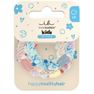 Invisibobble | Twistar Kids Pom Pom Tie haarelastiekjes voor kinderen | set van 3