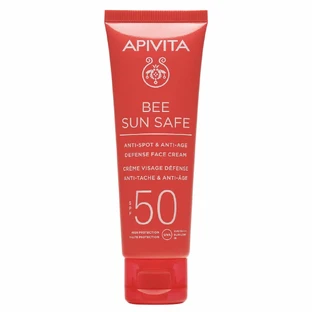 Apivita | Bee Sun Safe: crema solar facial antimanchas y antiarrugas SPF50 | 50 ml