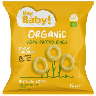 Hey Baby! | Bio-Maisflips mit Bananengeschmack | 12 g