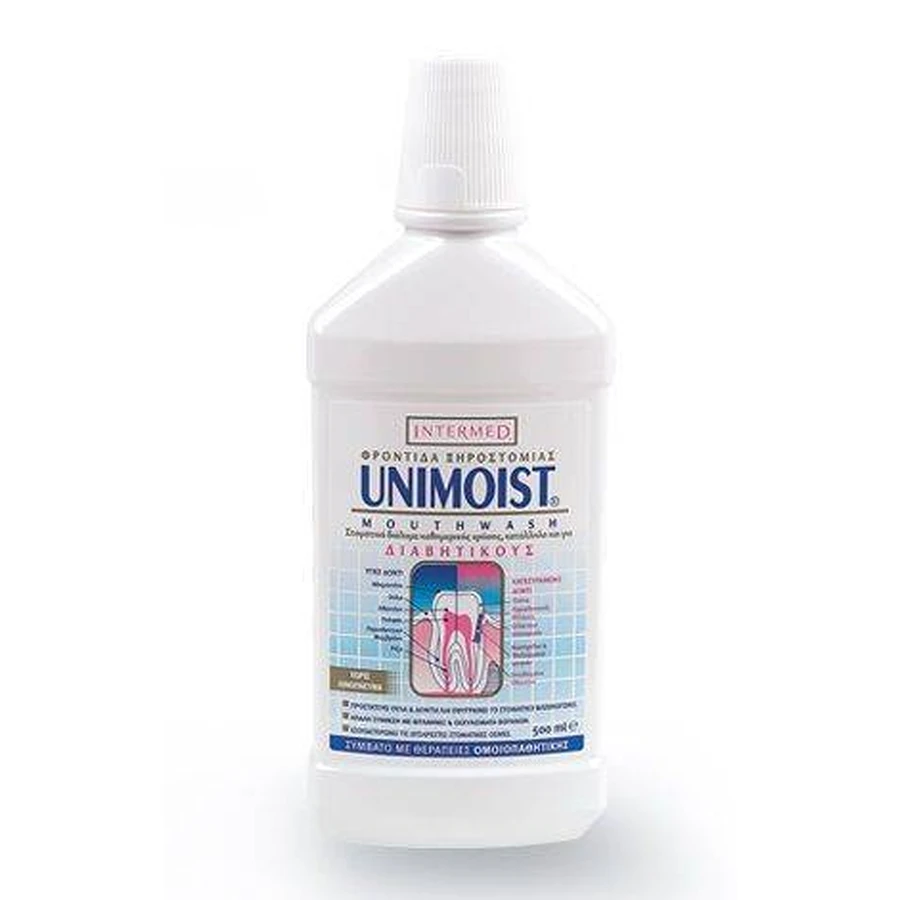 Intermed | Unimoist Mundwasser | Mundspülung für die tägliche Zahn- und Zahnfleischpflege | 500 ml