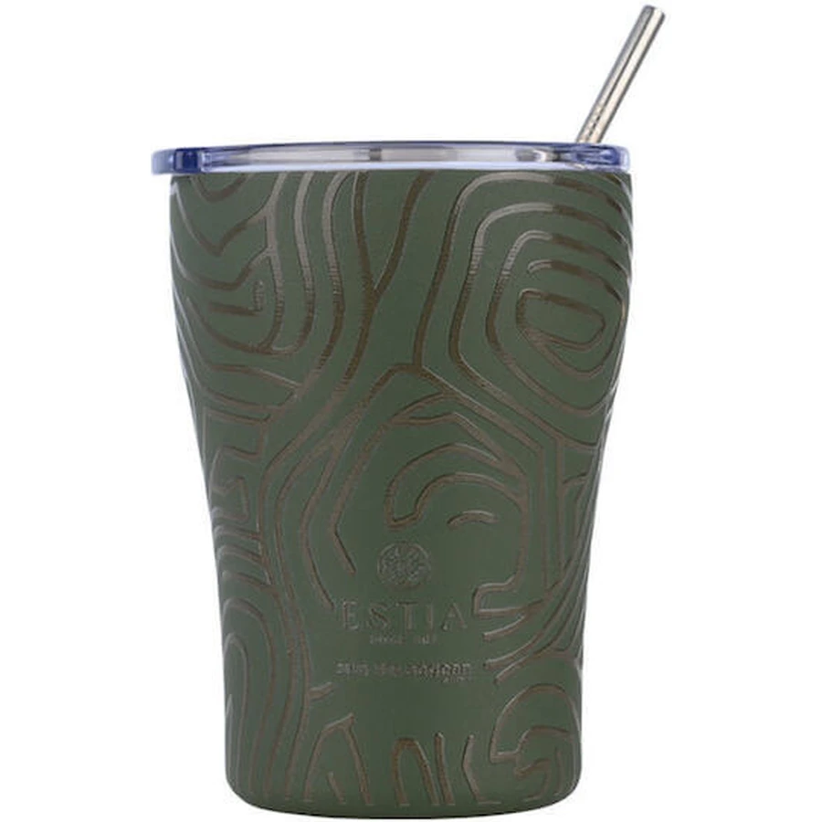 Estia | Taza térmica para café «Save The Aegean Olive Flow» | 350 ml