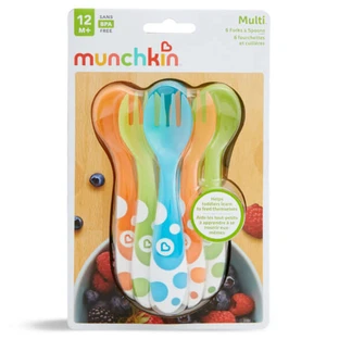 Munchkin | Multi-vorken en -lepels 12+ | Vork- en lepelset voor kinderen vanaf 12 maanden | 6-delige set