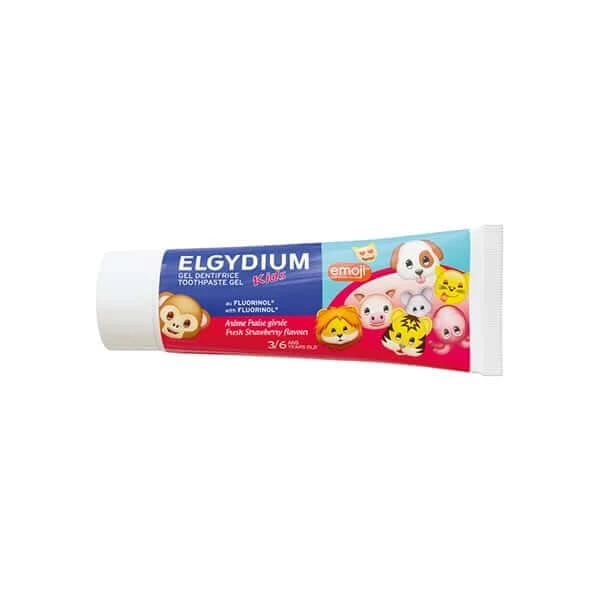 Elgydium | Kids Emoji Toothpaste Gel | Strawberry-Flavored Children's…