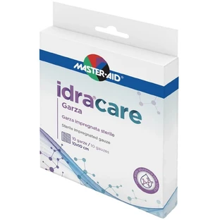Master Aid | Idra Care Garza – Sterile, imprägnierte Gaze 10 x 10 cm | 10 Stück