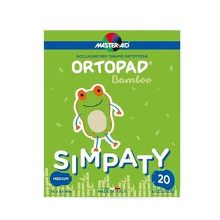 Master Aid | Ortopad Simpaty Selbstklebende Augenpflaster für Kinder | Mittel 76 x 54 mm | 20 Stück