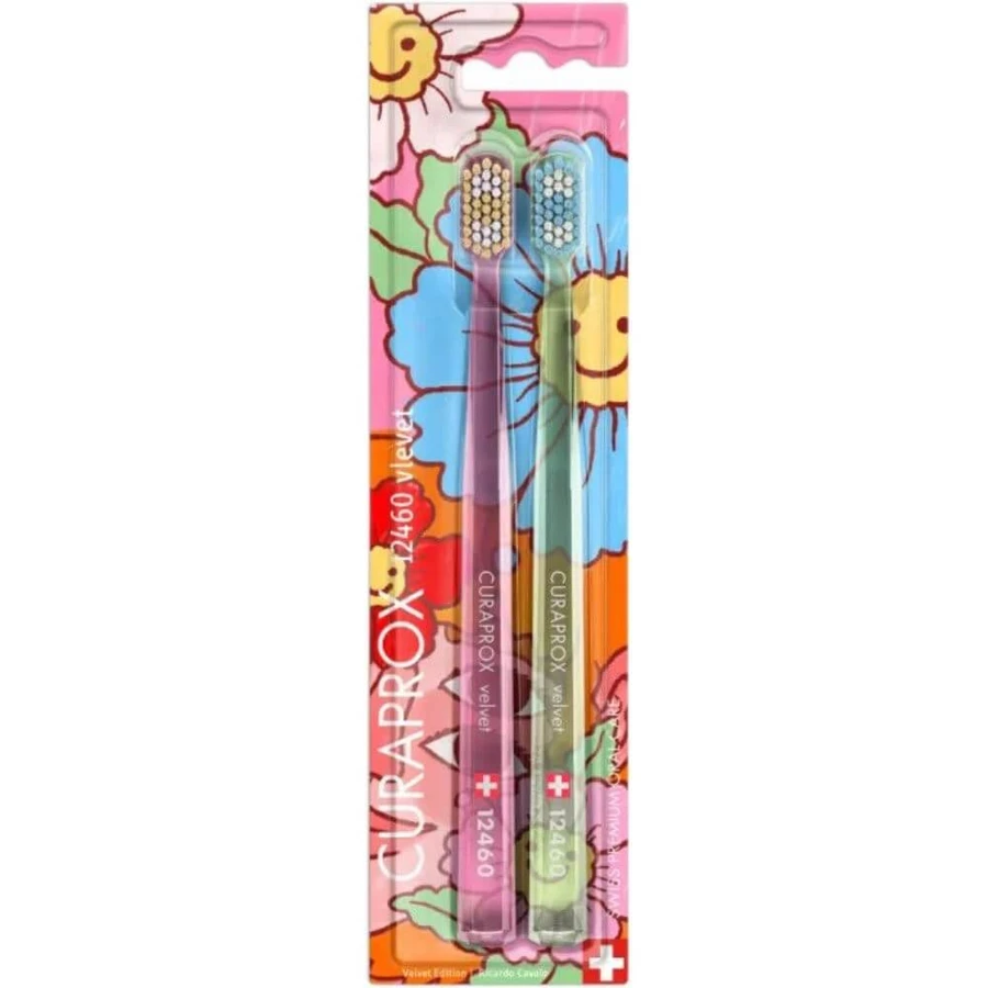Curaprox | Limited Edition 12460 Velvet Toothbrushes | 2-pack