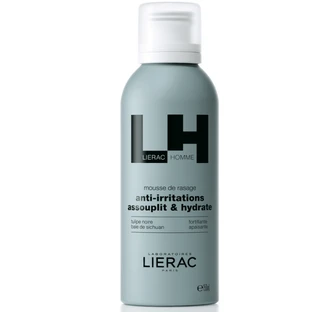 Lierac | Espuma de afeitado para hombre | Espuma de afeitado antiirritante que calma e hidrata | 150 ml