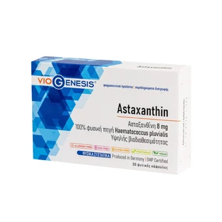 VioGenesis | Astaxantina 8 mg | 30 cápsulas