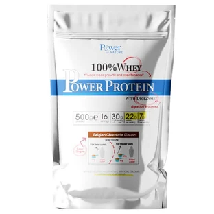  Power of Nature | 100 % Molkenprotein | Proteinpulver mit belgischem Schokoladengeschmack | 500 g