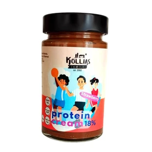 Kochyli | Crème protéinée aux cacahuètes sans sucre, aux fraises | 250 g