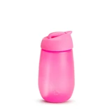 Munchkin | Einfacher, leicht zu reinigender Trinkbecher mit Strohhalm (ab 12 Monaten) Rosa 10 oz 296 ml | 1 Stück
