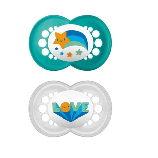 Mam | Original 150S | Silicone Pacifier for 6+ Months | Green-Gray | 2 pcs.